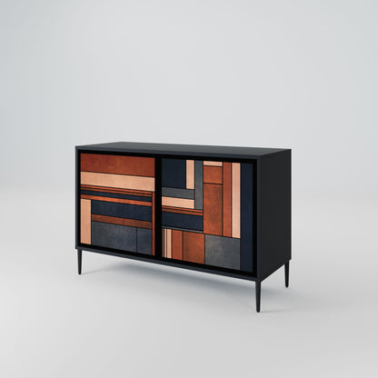 Credenza INTREPID FORMATION a 2 ante in finitura nera