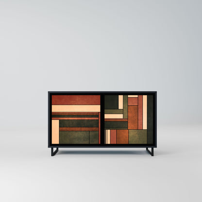 FIGURES OF NATURE 2-Door Sideboard in Black Finish