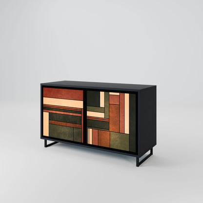 FIGURES OF NATURE 2-Door Sideboard in Black Finish