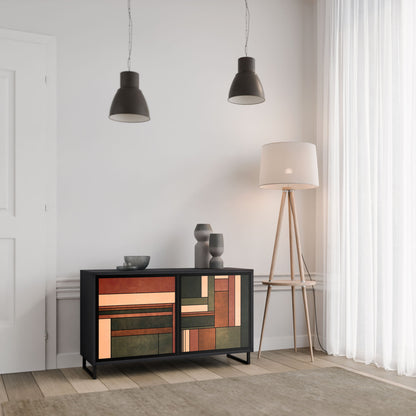 FIGURES OF NATURE 2-Door Sideboard in Black Finish