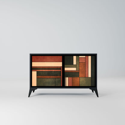 FIGURES OF NATURE 2-Door Sideboard in Black Finish