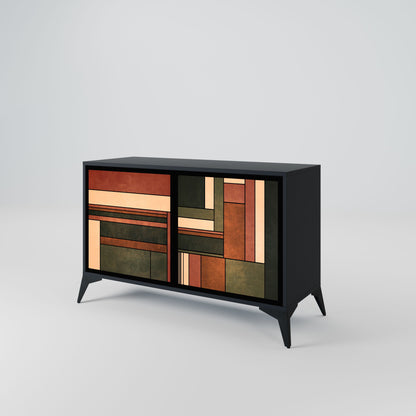 FIGURES OF NATURE 2-Door Sideboard in Black Finish