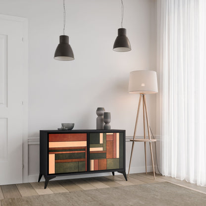 FIGURES OF NATURE 2-Door Sideboard in Black Finish