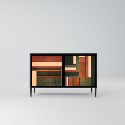 FIGURES OF NATURE 2-Door Sideboard in Black Finish