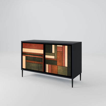 FIGURES OF NATURE 2-Door Sideboard in Black Finish