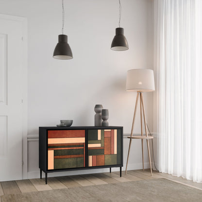 FIGURES OF NATURE 2-Door Sideboard in Black Finish