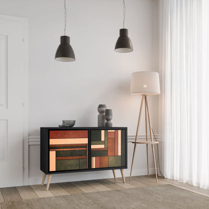 FIGURES OF NATURE 2-Door Sideboard in Black Finish