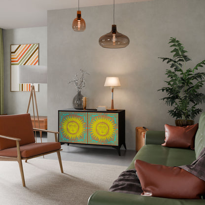 Credenza a 2 ante SUNSHINE EULOGY in finitura nera