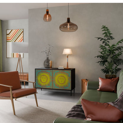 Credenza a 2 ante SUNSHINE EULOGY in finitura nera