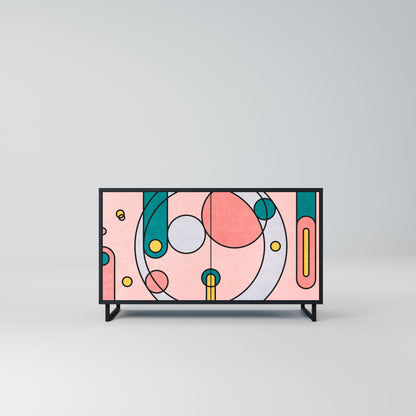 Credenza a 2 ante GOSSAMER ECHOES in finitura nera
