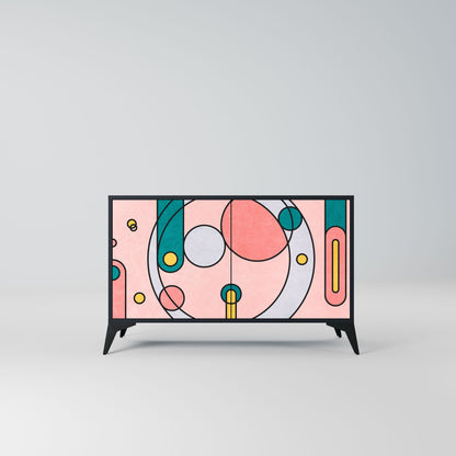 Credenza a 2 ante GOSSAMER ECHOES in finitura nera