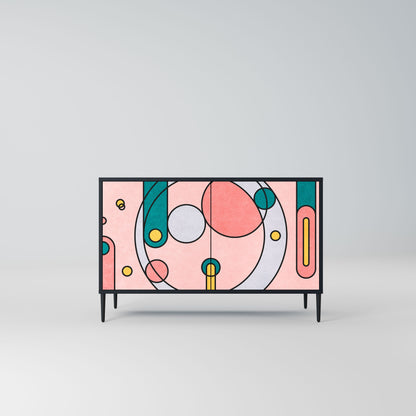 Credenza a 2 ante GOSSAMER ECHOES in finitura nera