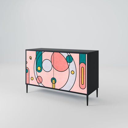 Credenza a 2 ante GOSSAMER ECHOES in finitura nera