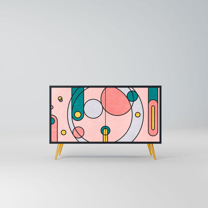 Credenza a 2 ante GOSSAMER ECHOES in finitura nera