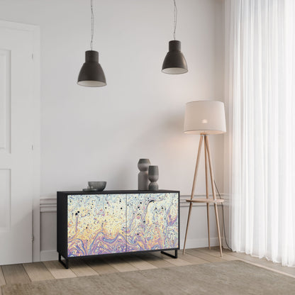 Credenza MOSAIC OF COLORS a 2 ante in finitura nera