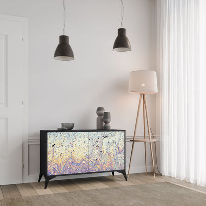 Credenza MOSAIC OF COLORS a 2 ante in finitura nera