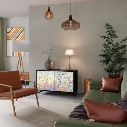 Credenza MOSAIC OF COLORS a 2 ante in finitura nera