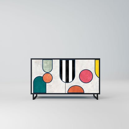 COOL STORY 2-Door Sideboard in Black Finish