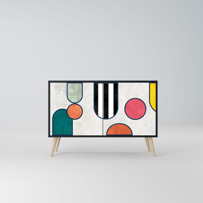 COOL STORY 2-Door Sideboard in Black Finish