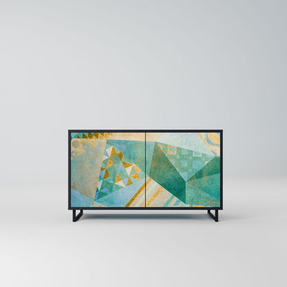 Credenza SPECTRUM SPLENDOR a 2 ante in finitura nera
