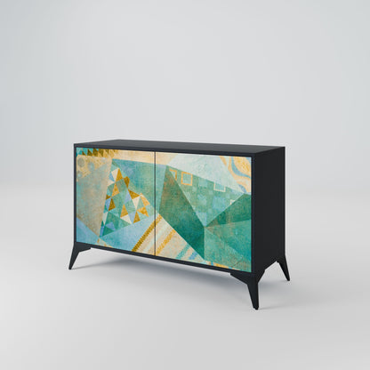 Credenza SPECTRUM SPLENDOR a 2 ante in finitura nera
