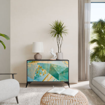 Credenza SPECTRUM SPLENDOR a 2 ante in finitura nera
