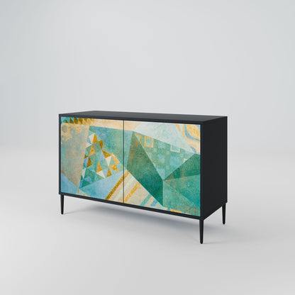 Credenza SPECTRUM SPLENDOR a 2 ante in finitura nera