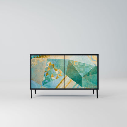 Credenza SPECTRUM SPLENDOR a 2 ante in finitura nera
