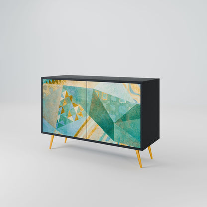 Credenza SPECTRUM SPLENDOR a 2 ante in finitura nera