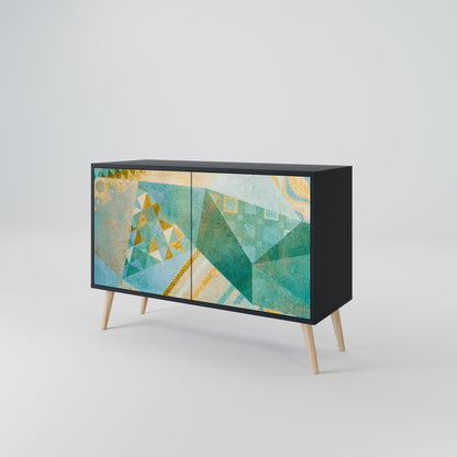 Credenza SPECTRUM SPLENDOR a 2 ante in finitura nera