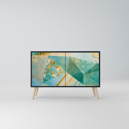Credenza SPECTRUM SPLENDOR a 2 ante in finitura nera