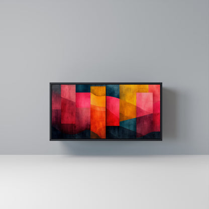 COLORFUL SOUNDS Madia a 2 Ante in Finitura Nera