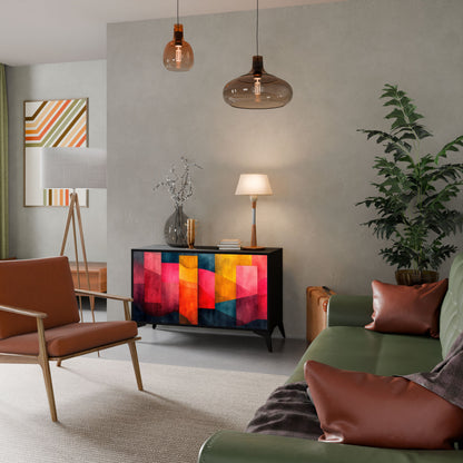 Credenza a 2 ante COLORFUL SOUNDS in finitura nera