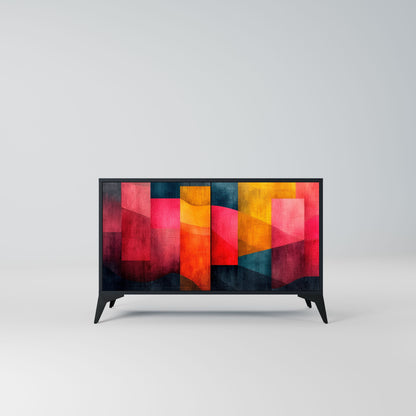 Credenza a 2 ante COLORFUL SOUNDS in finitura nera