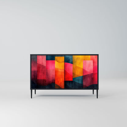 Credenza a 2 ante COLORFUL SOUNDS in finitura nera