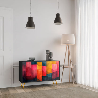 Credenza a 2 ante COLORFUL SOUNDS in finitura nera