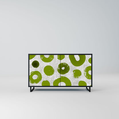 Credenza a 2 ante GREEN RHAPSODY in finitura nera