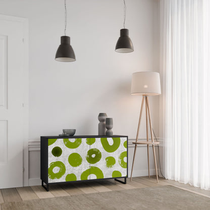Credenza a 2 ante GREEN RHAPSODY in finitura nera