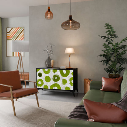 Credenza a 2 ante GREEN RHAPSODY in finitura nera