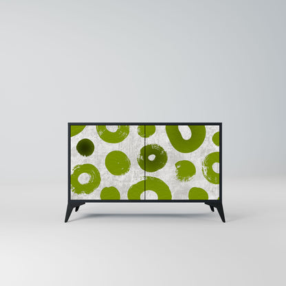 Credenza a 2 ante GREEN RHAPSODY in finitura nera