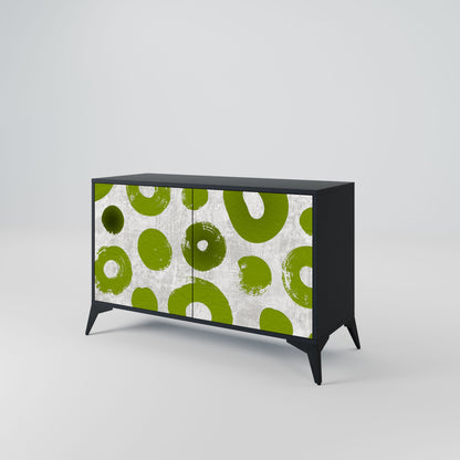 Credenza a 2 ante GREEN RHAPSODY in finitura nera