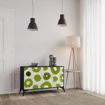 Credenza a 2 ante GREEN RHAPSODY in finitura nera
