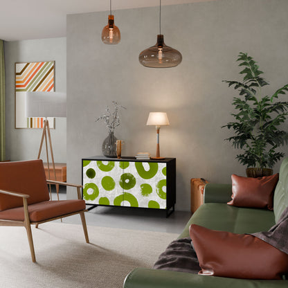 Credenza a 2 ante GREEN RHAPSODY in finitura nera