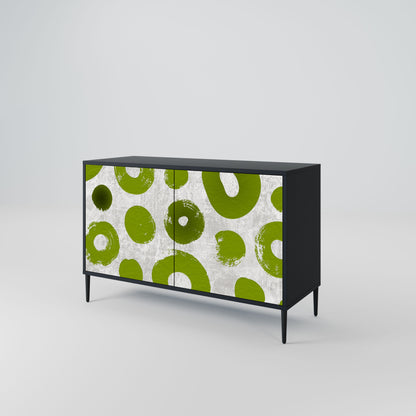Credenza a 2 ante GREEN RHAPSODY in finitura nera