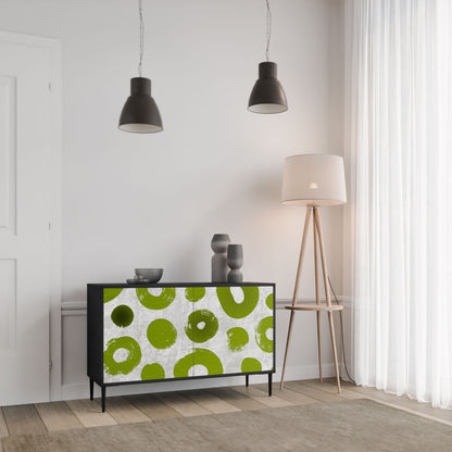 Credenza a 2 ante GREEN RHAPSODY in finitura nera