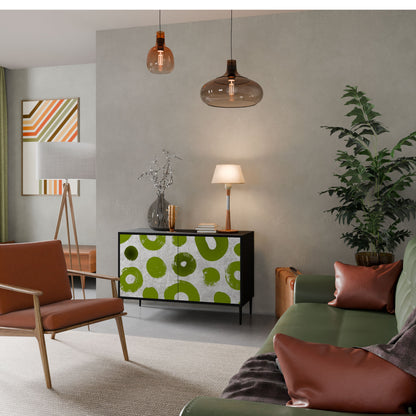 Credenza a 2 ante GREEN RHAPSODY in finitura nera