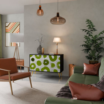 Credenza a 2 ante GREEN RHAPSODY in finitura nera