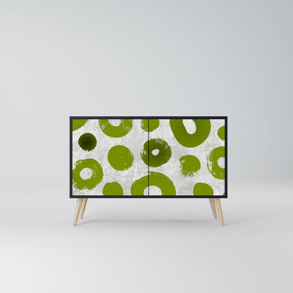 Credenza a 2 ante GREEN RHAPSODY in finitura nera