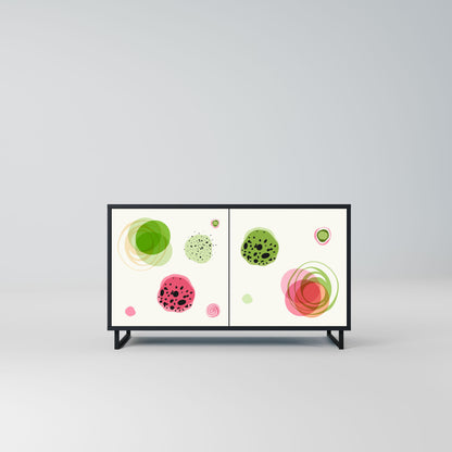Credenza a 2 ante COLORFUL COSMOS in finitura nera