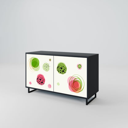 Credenza a 2 ante COLORFUL COSMOS in finitura nera